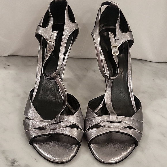 Faconnable silver high heels - Picture 1 of 4